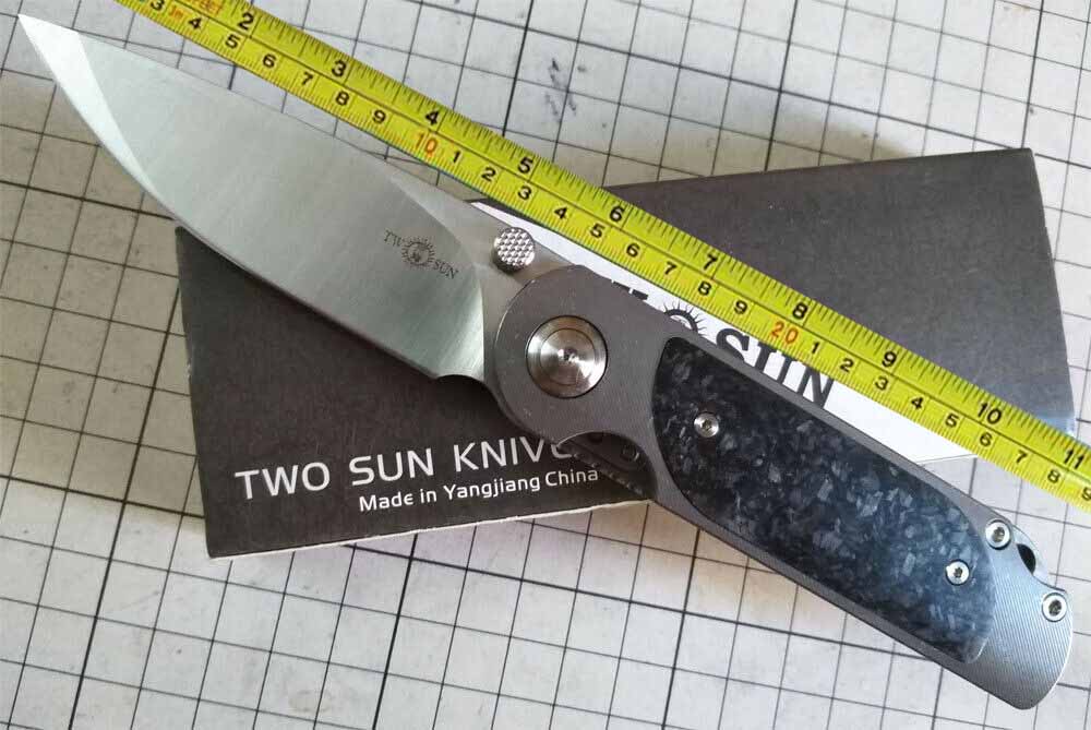 Twosun knives Survival TC4 Titanium Carbon Fiber Fast Open Pocket Folding Knife TS216
Twosun knives Survival TC4 Titanium Carbon Fiber Fast Open Pocket Folding Knife TS216