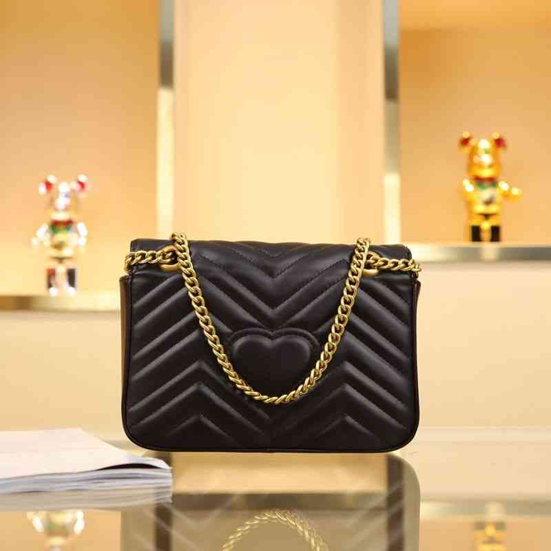 Handbags New fashion leather women's bag love chain Single Shoulder Messenger Bag Purse Outlets, Black
Handbags New fashion leather women's bag love chain Single Shoulder Messenger Bag Purse Outlets, Black