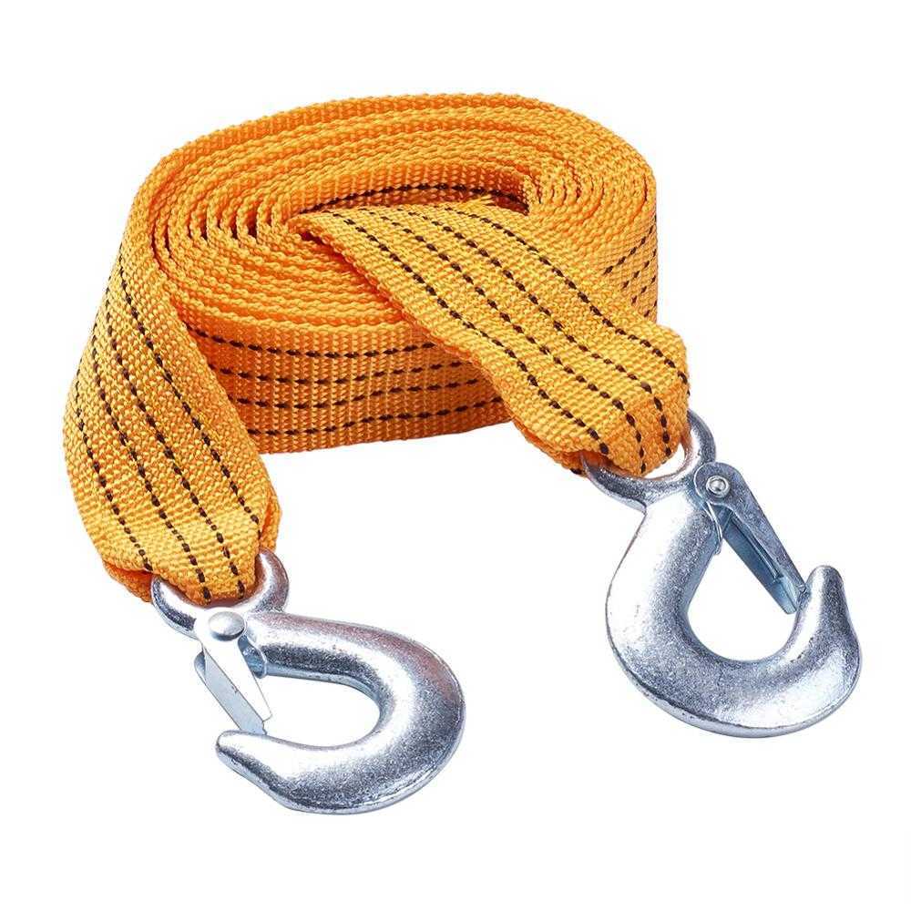 3 Tons 3Metres Heavy Duty with Hooks Car Truck Tow Cable Towing Strap Rope