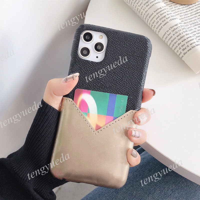 Fashion Designer Phone Cases for iphone 17 Series 16 15 14 pro max 13 12 11 Classic Leather Print Letters Card Holder Case with Galaxy S22 S23 S24 S25 ultra