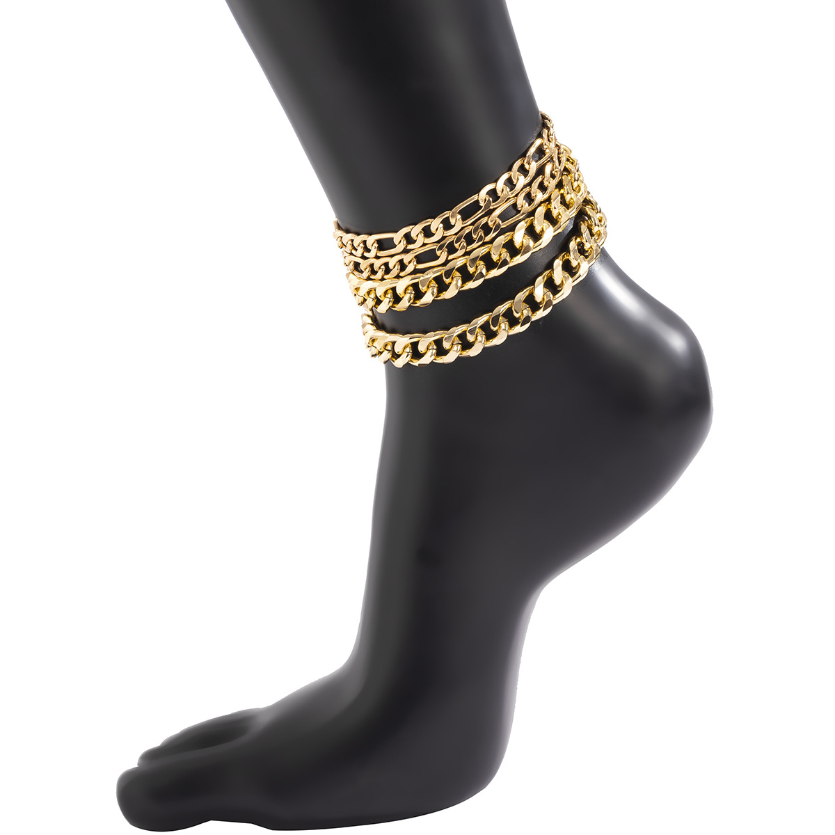 Designer Jewelry Iced Out Chains Men Women Anklets Hip Hop Bling Diamond Ankle Bracelets Gold Silver Cuban Link Fashion Accessorie
