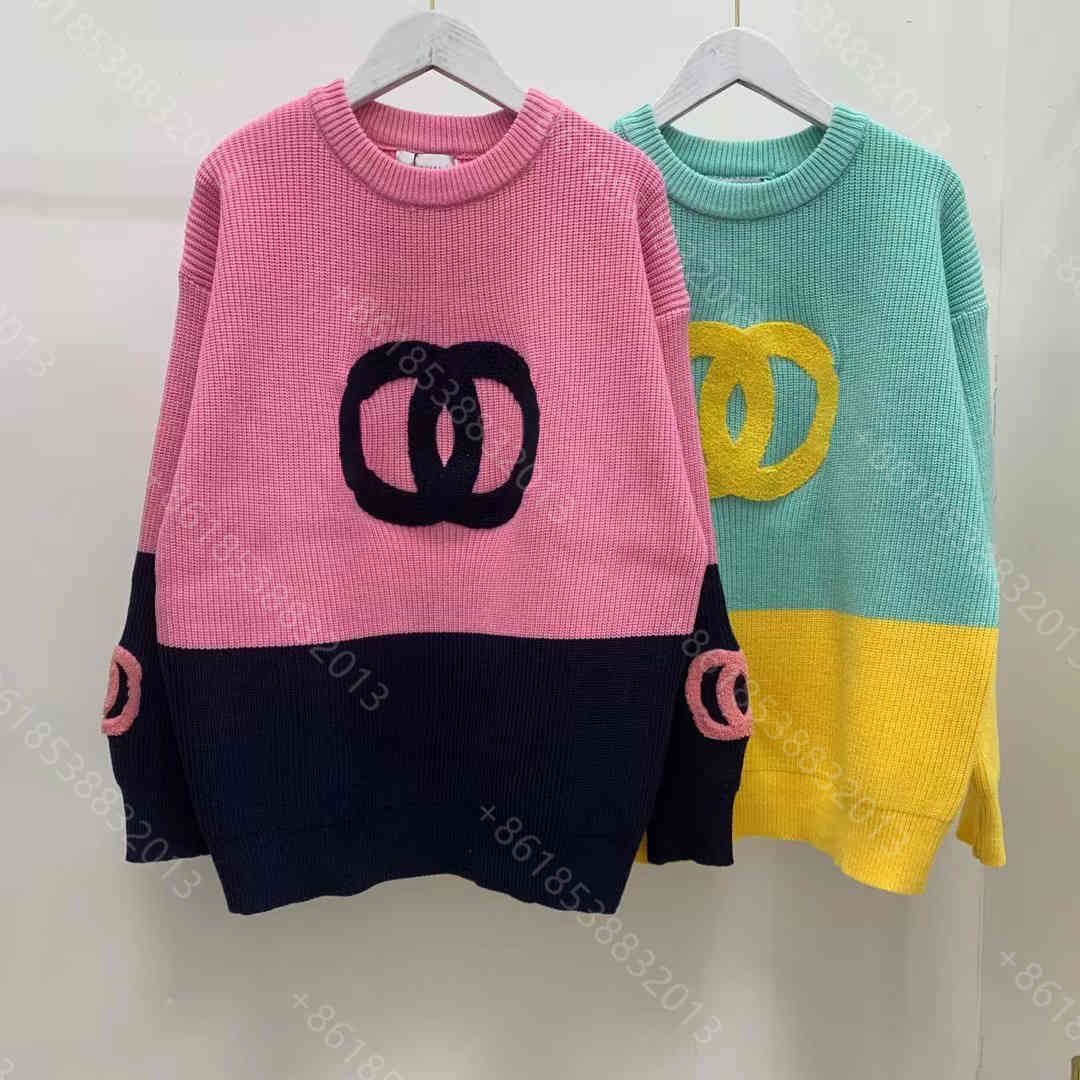21ss designer clothes women wool knit sweater super elastic brand round neck pullover letter logo crochet mujer color stitching coat winter womens casual clothing
21ss designer clothes women wool knit sweater super elastic brand round neck pullover letter logo crochet mujer color stitching coat winter womens casual clothing