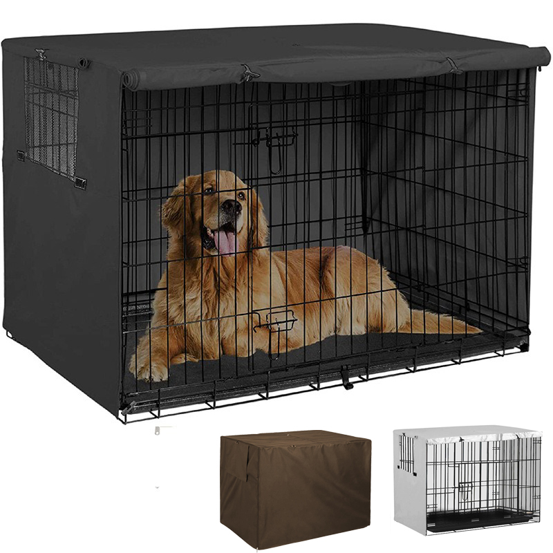 210D Oxford Pet Dog Cage Cover Dustproof Waterproof Kenne Sets Outdoor Fodabe arge Medium Sma Dogs Cage Accessory Products
210D Oxford Pet Dog Cage Cover Dustproof Waterproof Kenne Sets Outdoor Fodabe arge Medium Sma Dogs Cage Accessory Products