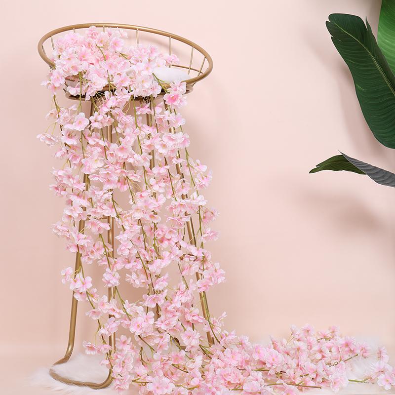 Decorative Flowers & Wreaths Sakura Cherry Blossom Rattan Wedding Arch Decoration Vine Artificial Home Decor DIY Silk Ivy Wall Hanging Garla
Decorative Flowers & Wreaths Sakura Cherry Blossom Rattan Wedding Arch Decoration Vine Artificial Home Decor DIY Silk Ivy Wall Hanging Garla