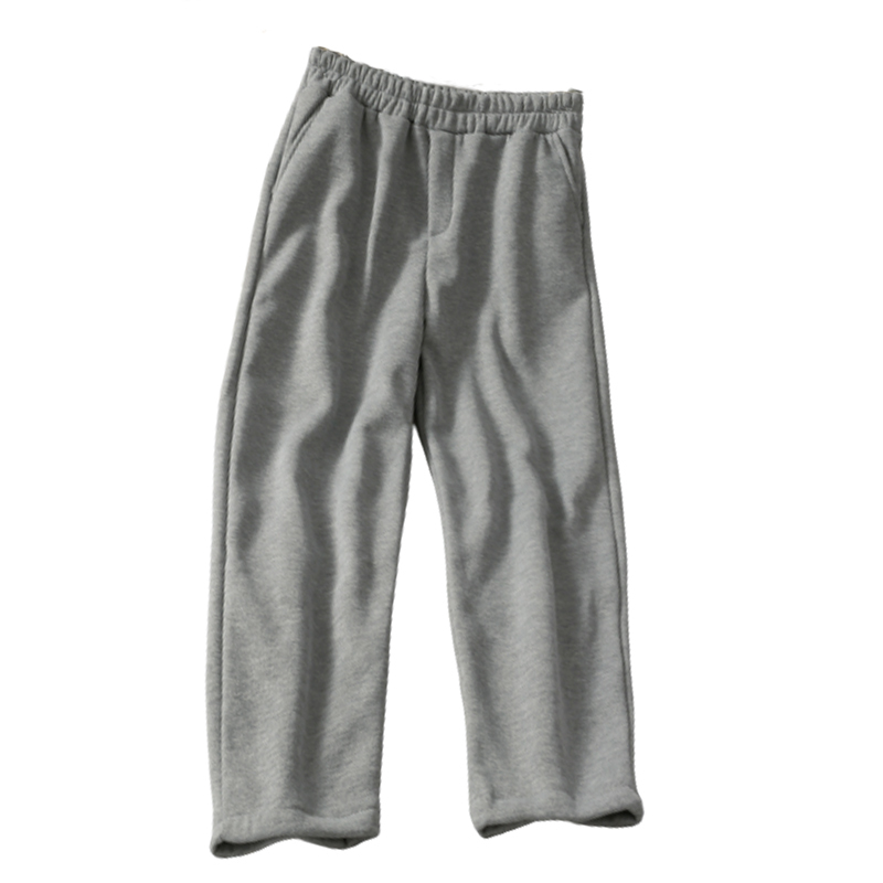 Nomikuma Fleece Causal Straight Long Pants Autumn Winter Women Trousers Causal Stretch High Waist Pants Pantalones 6D128 210427