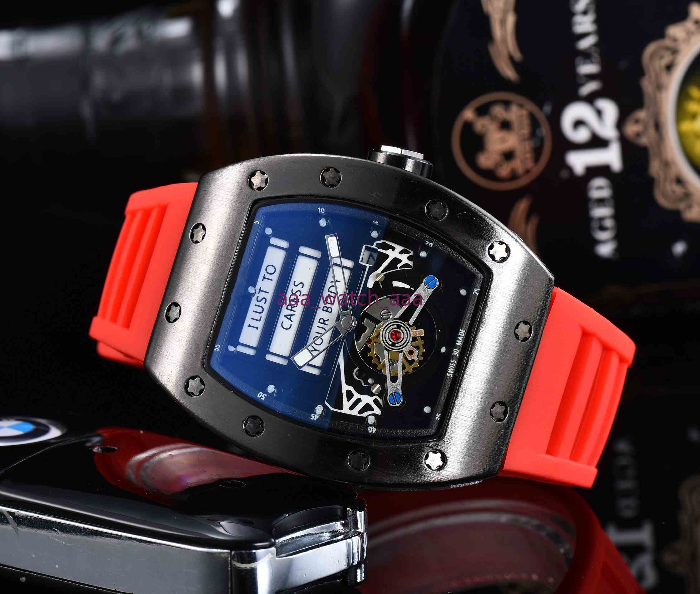 Sale Men Watch Luxury Watch Black Colored Silicone Strap Fashion Designer Sport Quartz Analog Clock Relogio Masculino6, Slivery;brown
Sale Men Watch Luxury Watch Black Colored Silicone Strap Fashion Designer Sport Quartz Analog Clock Relogio Masculino6, Slivery;brown