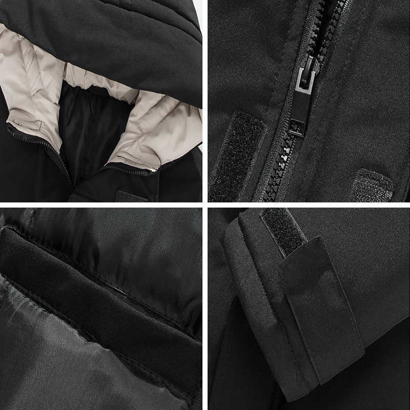 Autumn Winter Men Hooded Parkas Coat Men Thickened Warm Casual Bread Wear Youth Loose Hooded Parkas Coat Jacket Men 210818