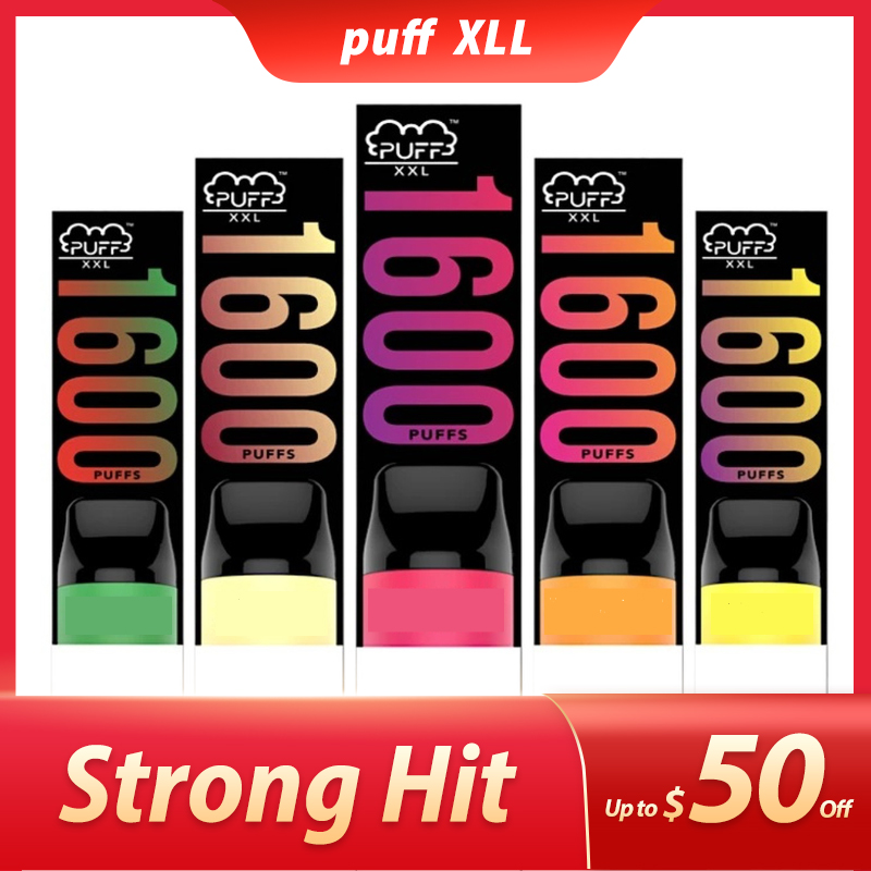 Puff XXL Disposable e cigarettes 1600 Puffs 1000mAh Battery Pre-filled Device Kits Vape pen
Puff XXL Disposable e cigarettes 1600 Puffs 1000mAh Battery Pre-filled Device Kits Vape pen