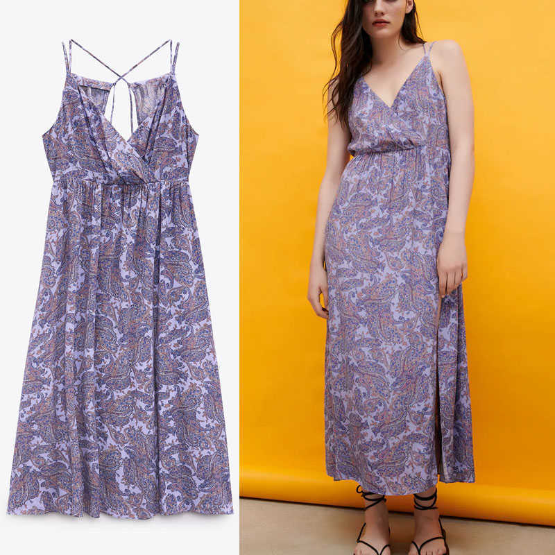 za flowers print split long dress women sleeveless straps backless sexy party dress chic elastic waist pleated summer dress 210602, Purple
za flowers print split long dress women sleeveless straps backless sexy party dress chic elastic waist pleated summer dress 210602, Purple