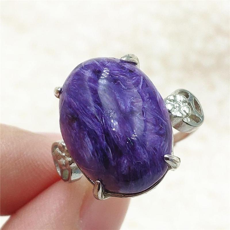 Cluster Rings Natural Purple Charoite Adjustable Ring 18x13mm Gemstone Russia 925 Sterling Silver, Golden;silver
Cluster Rings Natural Purple Charoite Adjustable Ring 18x13mm Gemstone Russia 925 Sterling Silver, Golden;silver