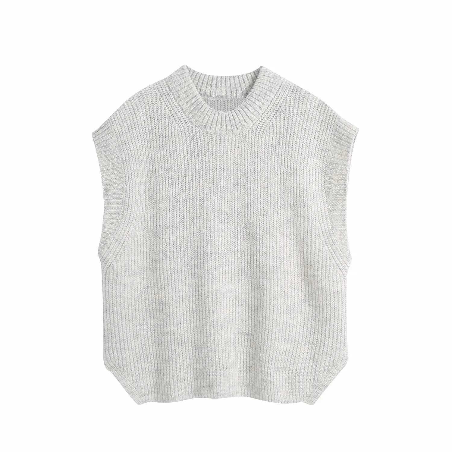 Women Knit Sweater Vest V-Neck Warm Woman Sweaters Casual Fashion Vintage Pullover Tops 210709, Grey
Women Knit Sweater Vest V-Neck Warm Woman Sweaters Casual Fashion Vintage Pullover Tops 210709, Grey