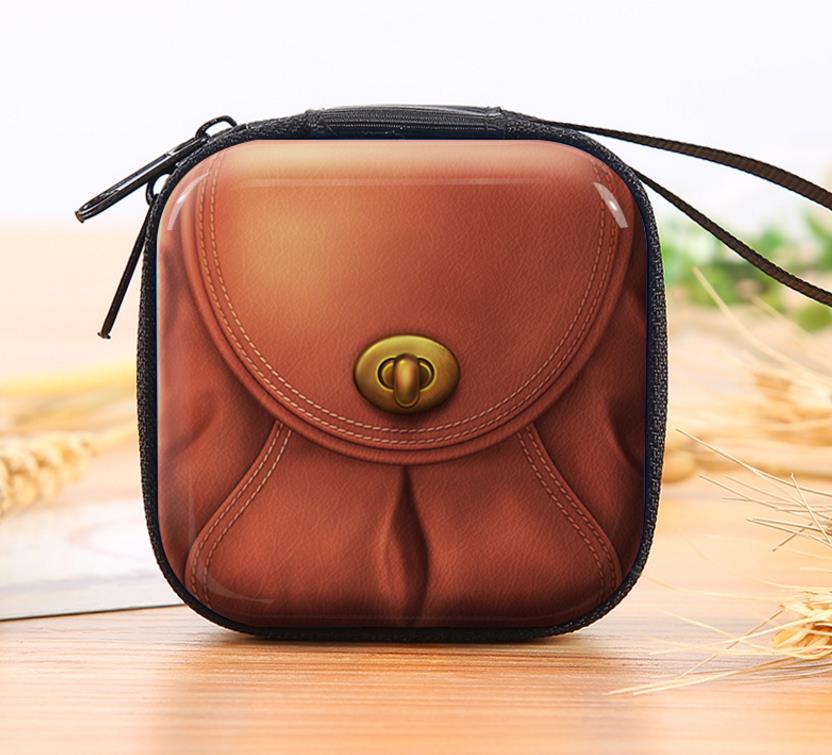 Coin Purse Small Portable Retro Tinplate Zipper Wallet Key Case Change Bags Children Camera Radio Piano Pouch Kids Christmas Gift Birthday Presents Pa