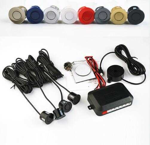 New Update Auto Parktronic Led Sensor with 4 Sensors Reverse Backup Parking Radar Monitor Detector System Backlight Display Car
