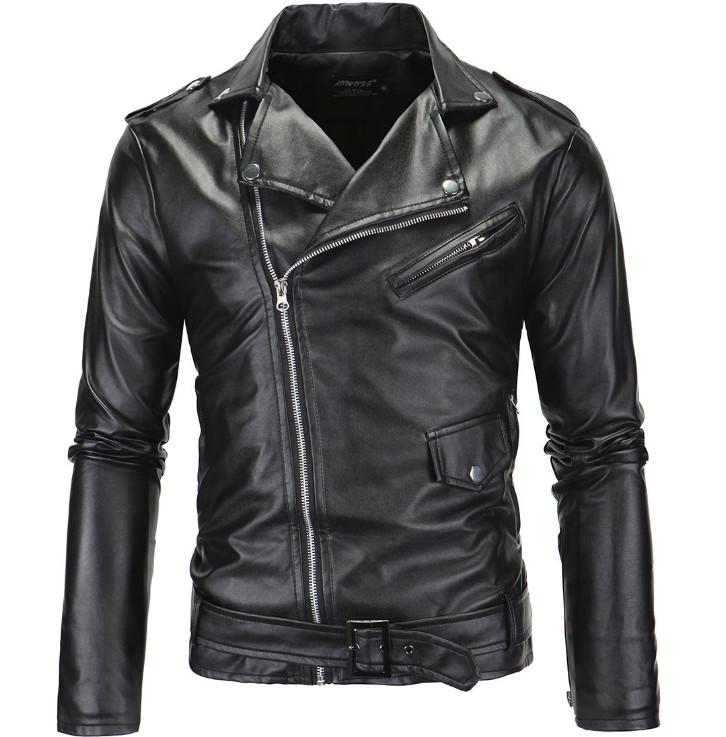 Men's Fur & Faux Spring Fashion Motorcycle Leather Jacket Men Slim Fit Oblique Zipper PU Autumn Jackets Coats Black White
Men's Fur & Faux Spring Fashion Motorcycle Leather Jacket Men Slim Fit Oblique Zipper PU Autumn Jackets Coats Black White