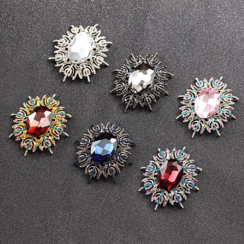 Pins, Brooches Elegant Oval Rhinestone Transparent Glass Flower Brooch Pin For Women Crystal Handmade Colorful Wedding Dress Jewelry INS
Pins, Brooches Elegant Oval Rhinestone Transparent Glass Flower Brooch Pin For Women Crystal Handmade Colorful Wedding Dress Jewelry INS