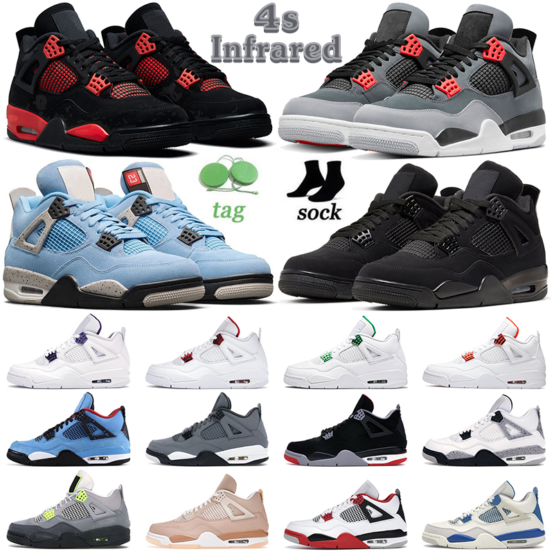 4 4s Jumpman Basketball Shoes For Men Women Infrared Fire Red Thunder Black Cat Bred Motosports University Blue Mens Trainers Sports Sneakers, 36-47 hot lava
4 4s Jumpman Basketball Shoes For Men Women Infrared Fire Red Thunder Black Cat Bred Motosports University Blue Mens Trainers Sports Sneakers, 36-47 hot lava