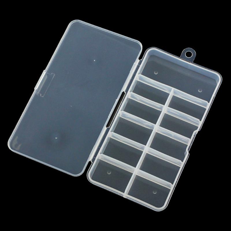 Nail Art Equipment 1 Pc Clear False Nails Empty Storage Case Fake Plastic Container Gems Stones Strass Display Tips Box Ta#073