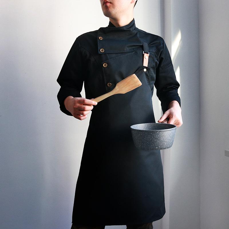 Aprons Chef Jacket With Self-hanging Apron Overalls Catering Waiter Uniform Baking Western Restaurant Long-sleeved Simple
Aprons Chef Jacket With Self-hanging Apron Overalls Catering Waiter Uniform Baking Western Restaurant Long-sleeved Simple