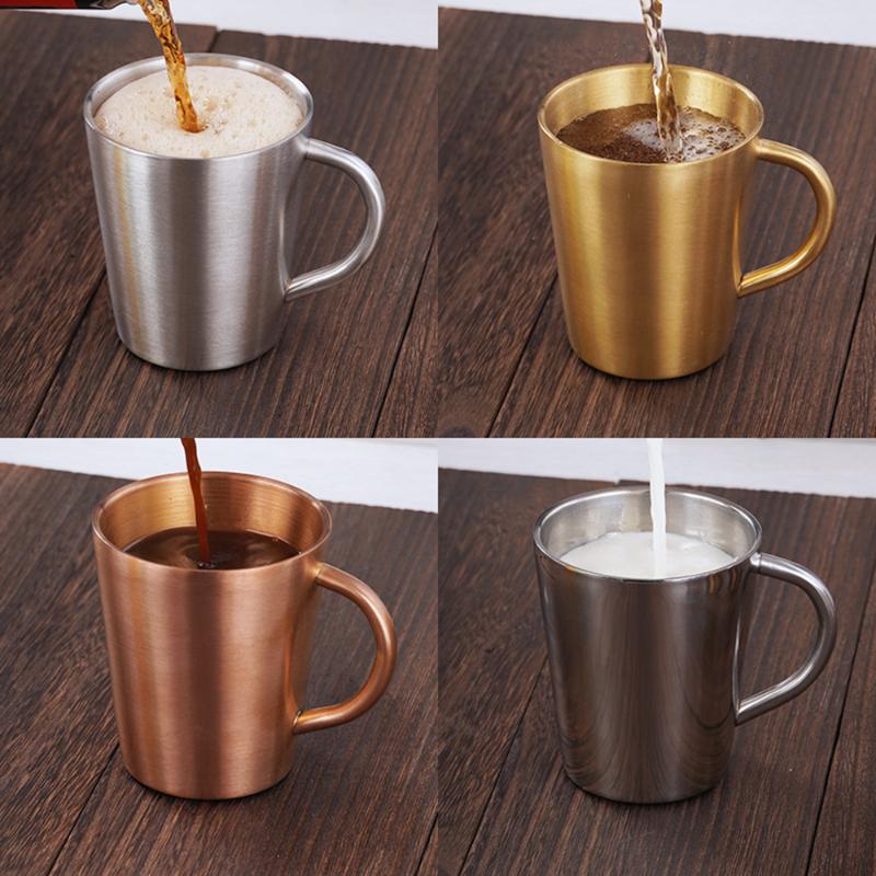 Mugs 304 Stainless Steel Water Cup Double Layer Vacuum Anti-Drop Beer Mug With Handle Party Coffee Milk Drinks Home Work El
Mugs 304 Stainless Steel Water Cup Double Layer Vacuum Anti-Drop Beer Mug With Handle Party Coffee Milk Drinks Home Work El