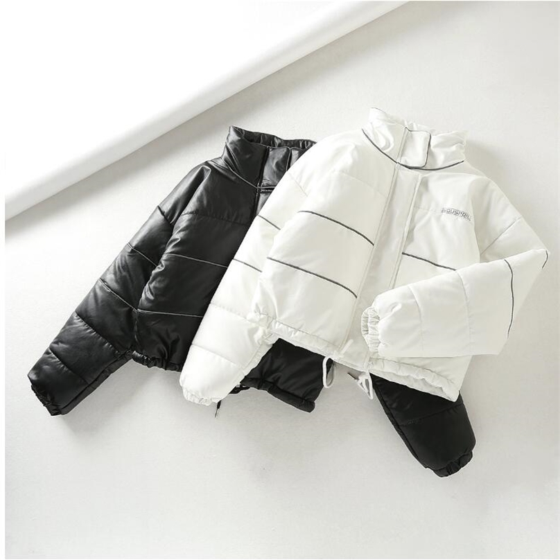 Winter Jacket Women Short Cotton Padded Coat Fashion High waist PU leather coat womens Loose Thick Warm Casual Parka 211018, As photo
Winter Jacket Women Short Cotton Padded Coat Fashion High waist PU leather coat womens Loose Thick Warm Casual Parka 211018, As photo