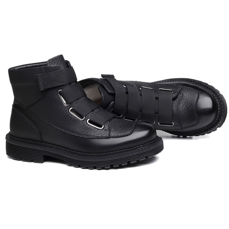 Cow Leather Men Winter Boots Handmade Retro Wool Warm Male Casual Ankle Boot Genuine Leather Snow Boots, Black
Cow Leather Men Winter Boots Handmade Retro Wool Warm Male Casual Ankle Boot Genuine Leather Snow Boots, Black