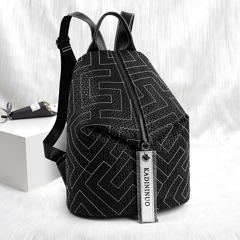 Genuine Leather Backpack Women Fashion Brand All-match Leather Womens Backpacks Personalized Travel Large Capacity Dumpling Bag, Black1
Genuine Leather Backpack Women Fashion Brand All-match Leather Womens Backpacks Personalized Travel Large Capacity Dumpling Bag, Black1