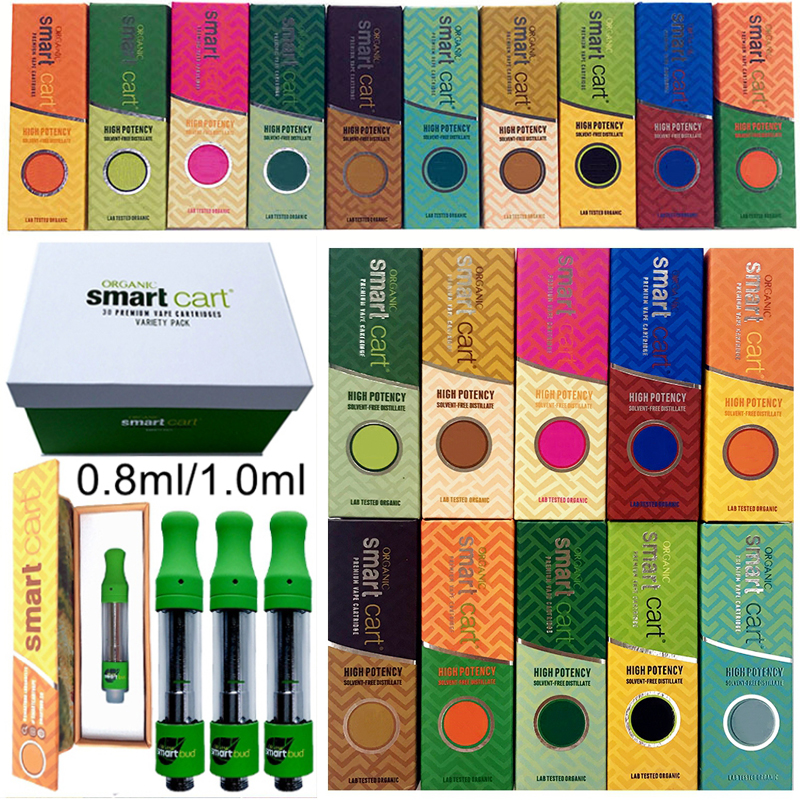 Smart Cart Atomizers Empty Vape Cartridges Packaging 0.8ml 1ml Smartbud 510 Ceramic Cartridge Thick Oil Pen Vaporizer Carts E Cigarettes
Smart Cart Atomizers Empty Vape Cartridges Packaging 0.8ml 1ml Smartbud 510 Ceramic Cartridge Thick Oil Pen Vaporizer Carts E Cigarettes