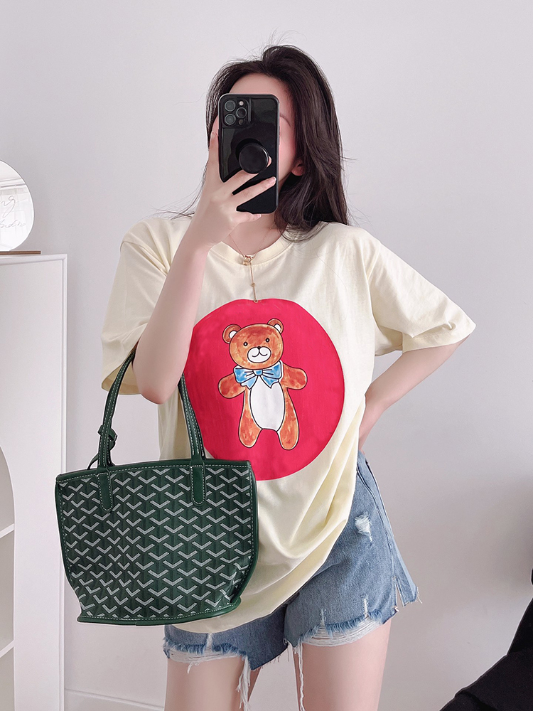 2021 new summer popular women's short sleeve cute pattern color printing fashion short sleeve T-shirt popular couple short sleeve designer Beach, Black;white
2021 new summer popular women's short sleeve cute pattern color printing fashion short sleeve T-shirt popular couple short sleeve designer Beach, Black;white