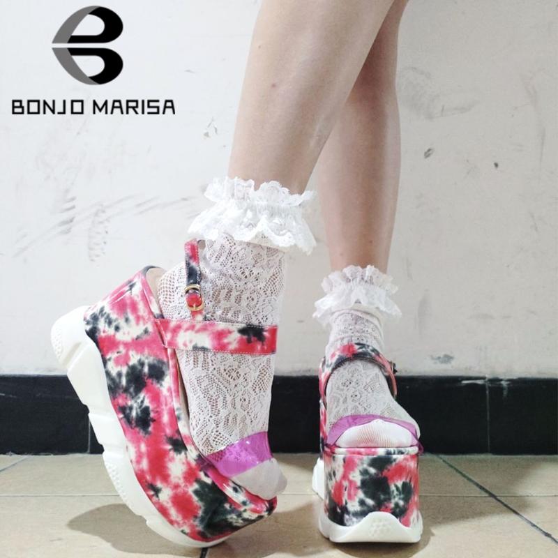 Sandals Multicolor PVC Open Toe Platform Wedges Back Strappy Buckle Thick Bottom Tie Dye Street Cool Summer Leisure Beach Shoes, Black
Sandals Multicolor PVC Open Toe Platform Wedges Back Strappy Buckle Thick Bottom Tie Dye Street Cool Summer Leisure Beach Shoes, Black