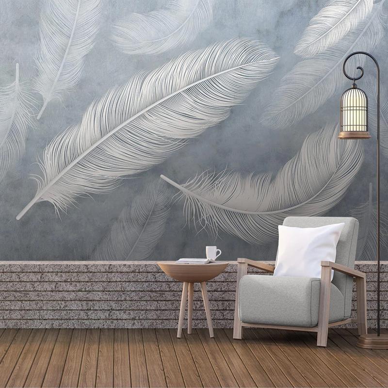 Wallpapers Custom 3D Po Wallpaper Sticker White Feather Nordic Modern Living Room Bedroom Sofa TV Background Wall Mural Papel De Parede, As pic
Wallpapers Custom 3D Po Wallpaper Sticker White Feather Nordic Modern Living Room Bedroom Sofa TV Background Wall Mural Papel De Parede, As pic