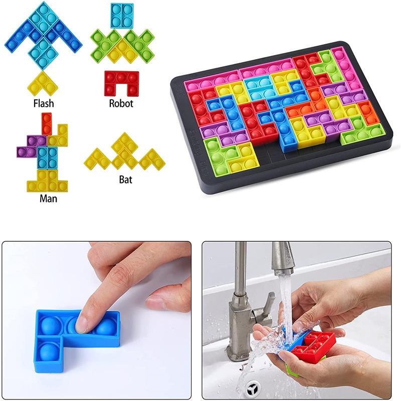 Bubble Fidget Toy Tetris Big Game Rainbow Chess Board Push Bubbles Sensory Stress Relief Interactive PartyGame puzzle Toys
Bubble Fidget Toy Tetris Big Game Rainbow Chess Board Push Bubbles Sensory Stress Relief Interactive PartyGame puzzle Toys