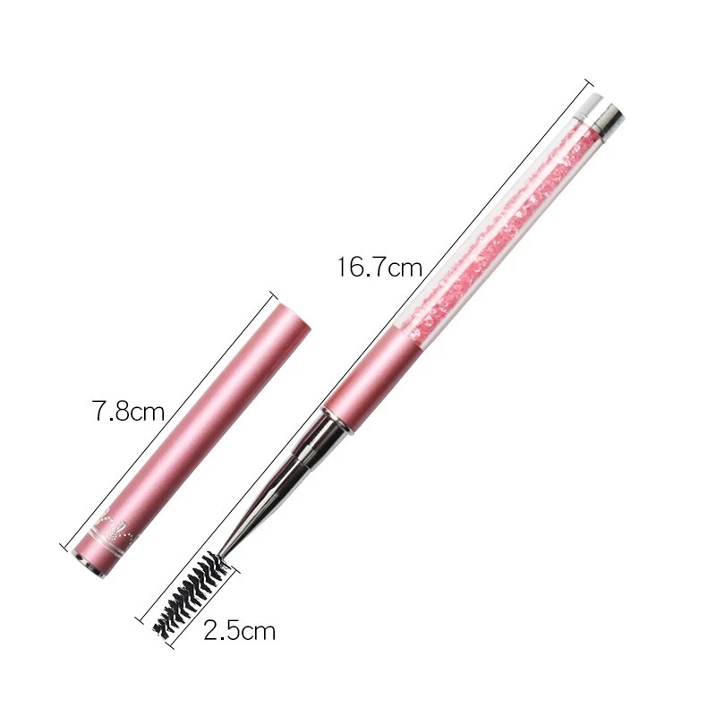 Wholesale Rhinestone Lash Brushes Reusable Eyelashes Brush Mascara Wand Applicator Eyelash Extension Make Up Tools Vendor
