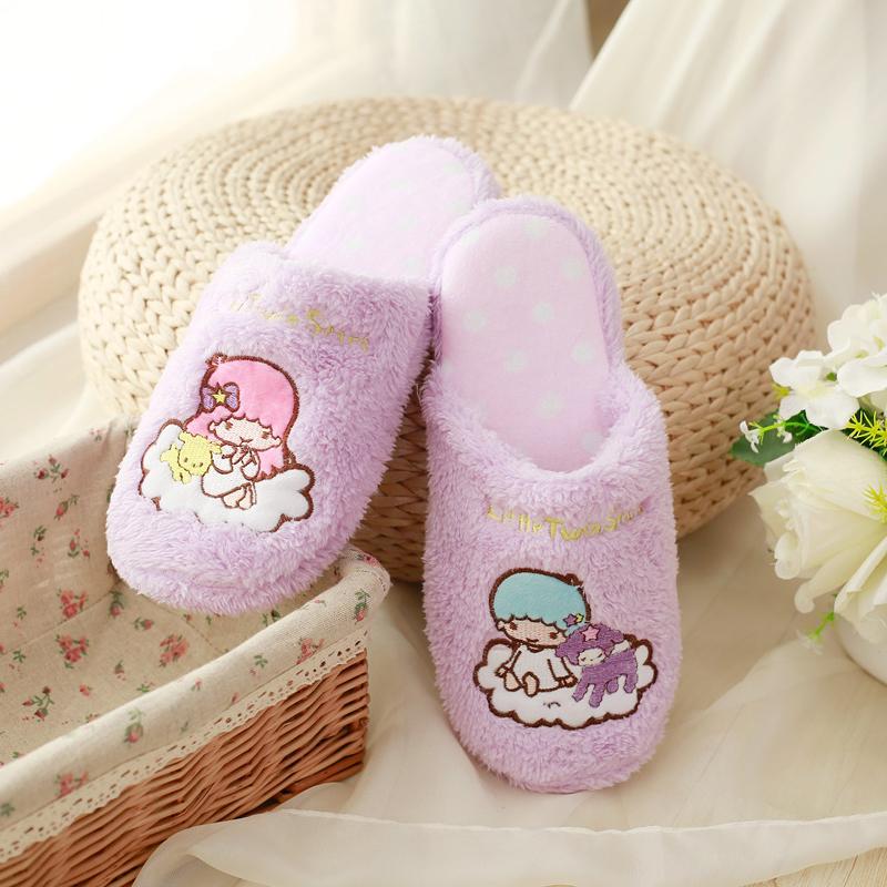 Slippers Autumn And Winter Cute Cartoon Twin Star Cotton Women's Home Korean Edition Indoor Floor, Black
Slippers Autumn And Winter Cute Cartoon Twin Star Cotton Women's Home Korean Edition Indoor Floor, Black