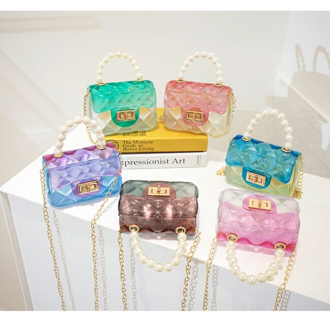 Colorful pvc baby handbag mini children shoulder bag pearl jelly bags girls purse designer handbags, Black
Colorful pvc baby handbag mini children shoulder bag pearl jelly bags girls purse designer handbags, Black