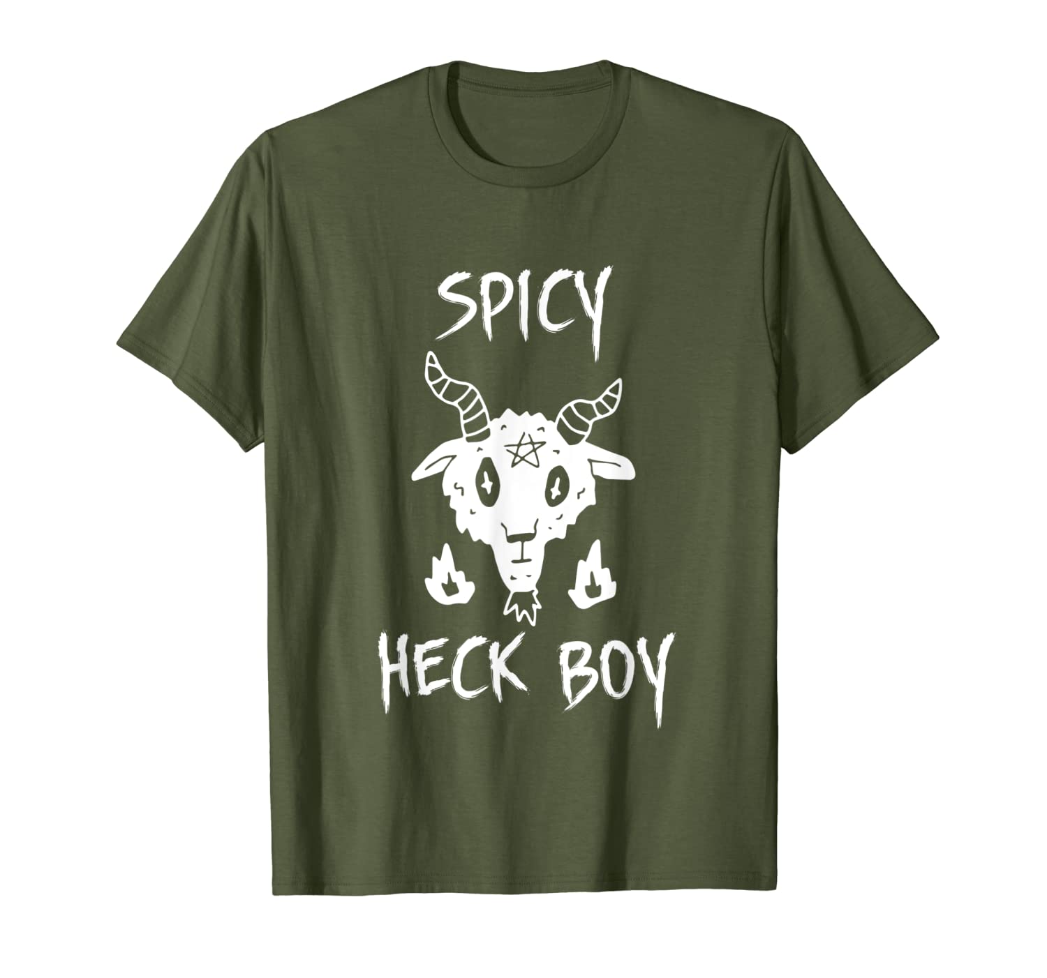 Spicy Heck Boy Satan Tee Satanic Lucifer Mephistopheles T-Shirt