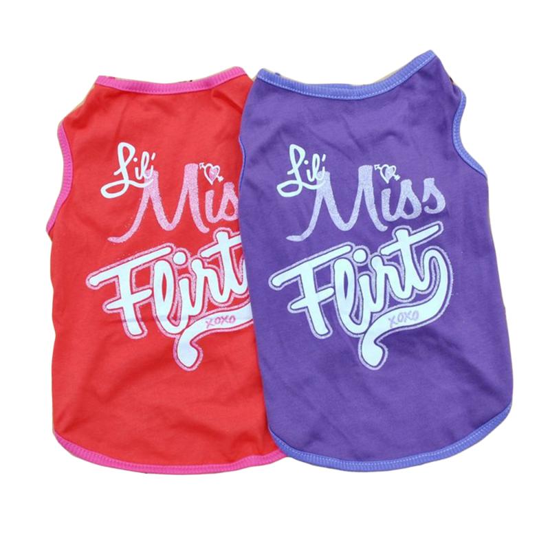 Dog Shirt Letter Printing Summer Cat T-shirt Puppy Accessory Sleeveless Comfortable Clothes Pet Vest Apparel
Dog Shirt Letter Printing Summer Cat T-shirt Puppy Accessory Sleeveless Comfortable Clothes Pet Vest Apparel