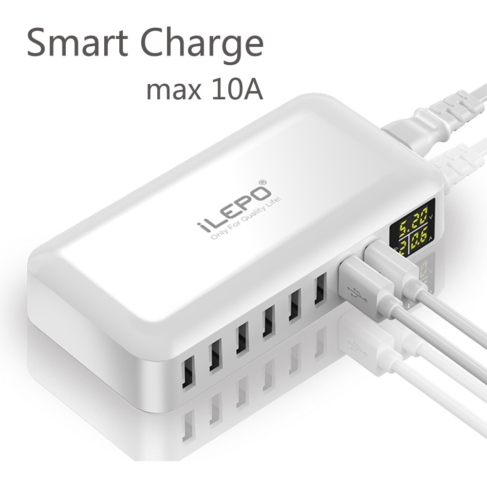 ILEPO 60W 8 Port USB Fast Charger QC3.0 HUB Smart Quick Charge LED Display Multi USB Charging Station Mobile Phone Desktop Home
ILEPO 60W 8 Port USB Fast Charger QC3.0 HUB Smart Quick Charge LED Display Multi USB Charging Station Mobile Phone Desktop Home