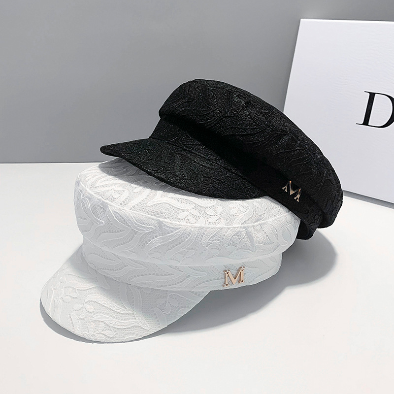 Jin-Swhbias Women Caps with M Metals Board Edge Flowers Solid Newsboy Caps Brain Eight-Cornered Hat For Ladies White Black
Jin-Swhbias Women Caps with M Metals Board Edge Flowers Solid Newsboy Caps Brain Eight-Cornered Hat For Ladies White Black