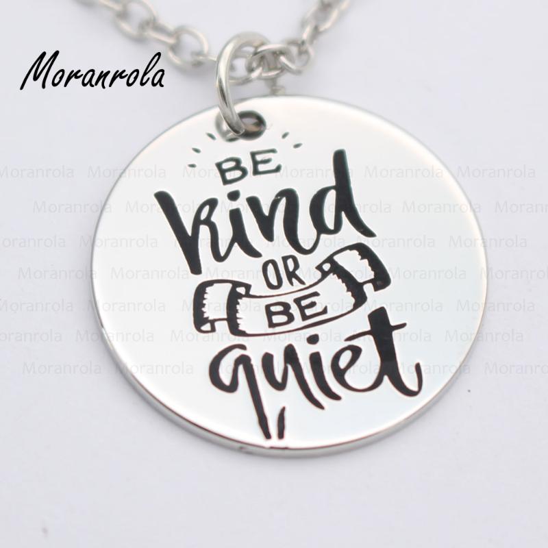 Pendant Necklaces Arried"Be Kind Or Be Quiet "Copper Necklace Keychain,charm Inspirational Jewelry Sweet Thankful And Blessed Gift
Pendant Necklaces Arried"Be Kind Or Be Quiet "Copper Necklace Keychain,charm Inspirational Jewelry Sweet Thankful And Blessed Gift