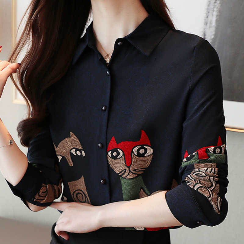 Blusas Mujer De Moda Long Sleeve Blouse Women Turn Down Collar Office Blouse Women Tops Print Chiffon Blouse Shirt C504 210602, Apricot
Blusas Mujer De Moda Long Sleeve Blouse Women Turn Down Collar Office Blouse Women Tops Print Chiffon Blouse Shirt C504 210602, Apricot