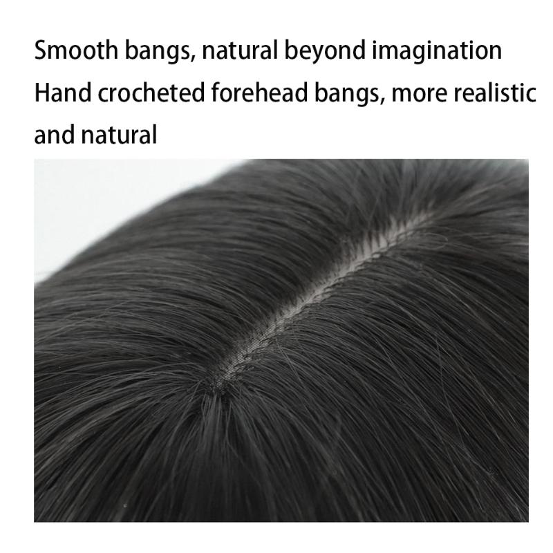 Synthetic Wigs HOUYAN Wig Female Long Straight Hair Women Anime Bangs Black Party Daily Air