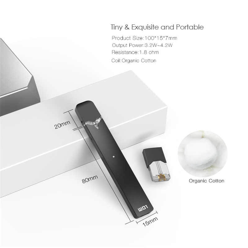 OVNS W01 Pod Vape Kit Pods System Starter Kits 0.7 ml Empty Capacity Built-in 280mAh Battery with 1.8ohm 4colors options, Mixed color
OVNS W01 Pod Vape Kit Pods System Starter Kits 0.7 ml Empty Capacity Built-in 280mAh Battery with 1.8ohm 4colors options, Mixed color