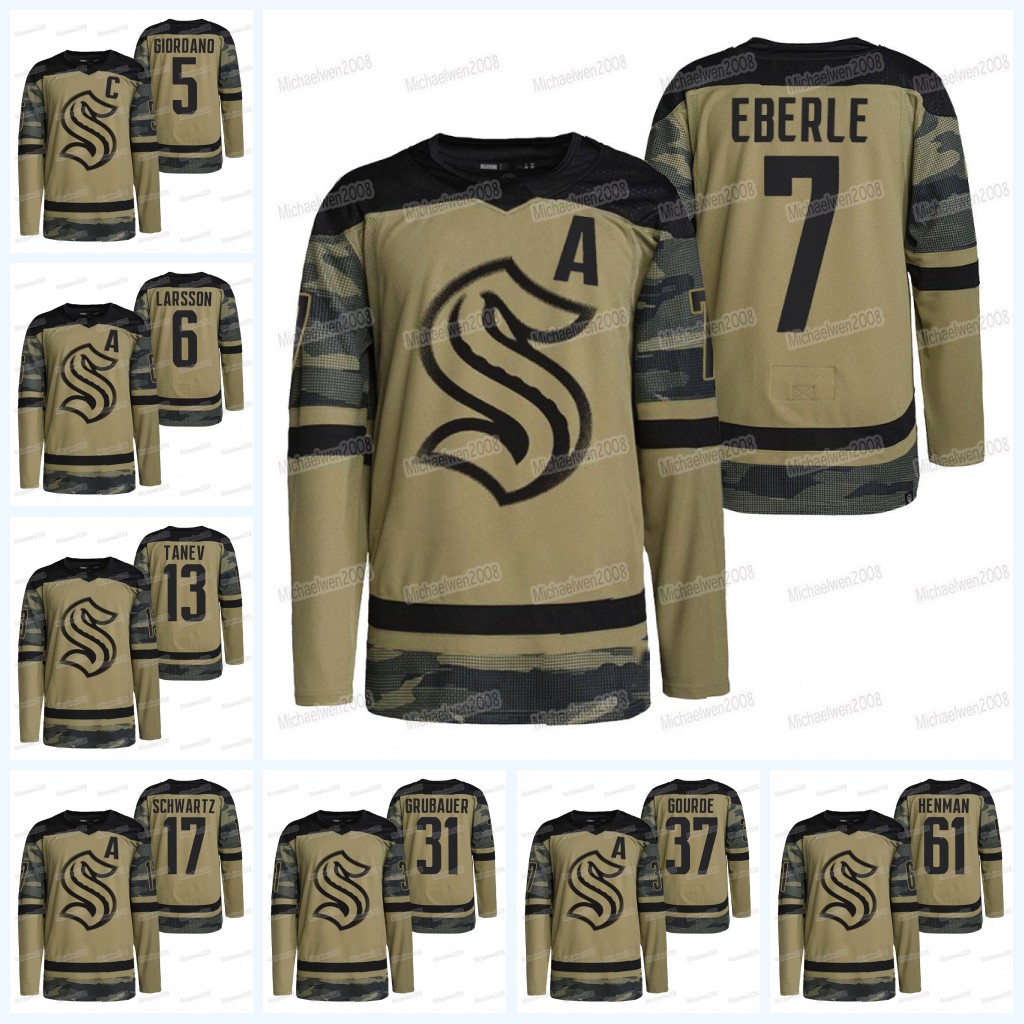 Mark Giordano Seattle Kraken Jersey 2021-22 Military Camo Salute To Service Brandon Tanev Morgan Geekie Larsson Schwartz Yanni Gourde Philip, Black;red
Mark Giordano Seattle Kraken Jersey 2021-22 Military Camo Salute To Service Brandon Tanev Morgan Geekie Larsson Schwartz Yanni Gourde Philip, Black;red