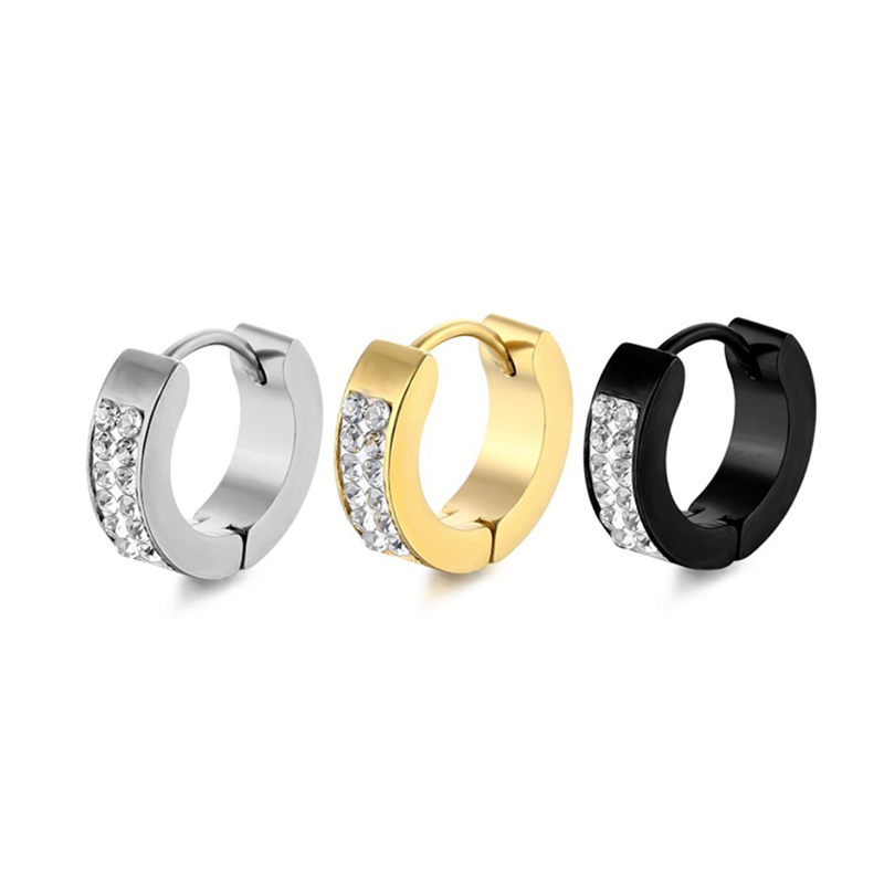316L Stainless Steel Body Piercing Jewelry CZ Earring Hoops Korean Punk Hiphop Zircon Hoop Earrings for Men and Women
316L Stainless Steel Body Piercing Jewelry CZ Earring Hoops Korean Punk Hiphop Zircon Hoop Earrings for Men and Women