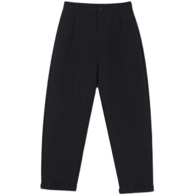 IEFB Men's Casual Pants Korean Style Loose Trousers Men's Black Suit Pants Trend Turnup Harem Patns For Male 9Y6989 210524