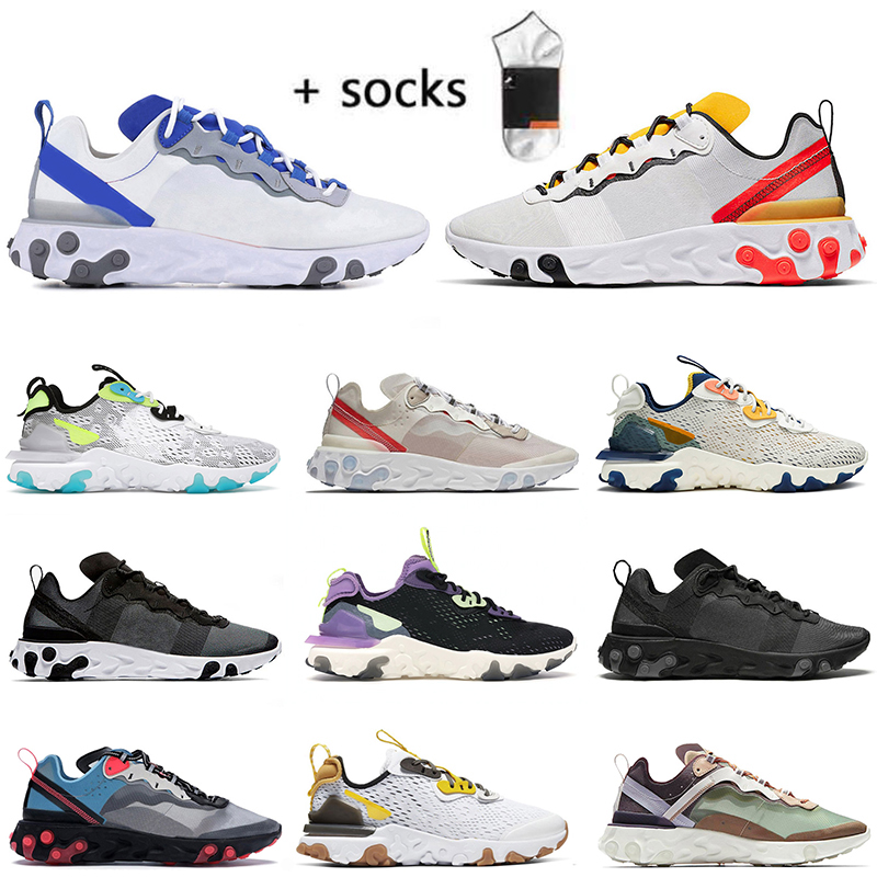 2021 Women Mens Running Shoes Nik React Vision Element 55 87 Metallic Gold Be True Solar Red Vast Grey Black x Iridescent Sports Trainers Sneakers 2022 With Socks, #12 full white 36-45
2021 Women Mens Running Shoes Nik React Vision Element 55 87 Metallic Gold Be True Solar Red Vast Grey Black x Iridescent Sports Trainers Sneakers 2022 With Socks, #12 full white 36-45