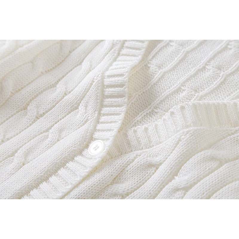 elegant ladies knitwears summer white casual women knitted sweaters v neck fashion female knits soft girls cardigans 210430