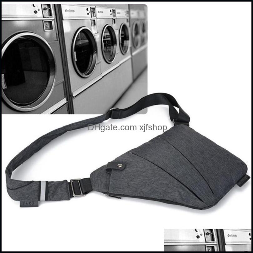 & Outdoors1Pc Shoulder Chest Bag Sports Pockets Pack For Men Business Travel Anti Security Theft Burglarproof St B4S7 Outdoor Bags Drop Deli