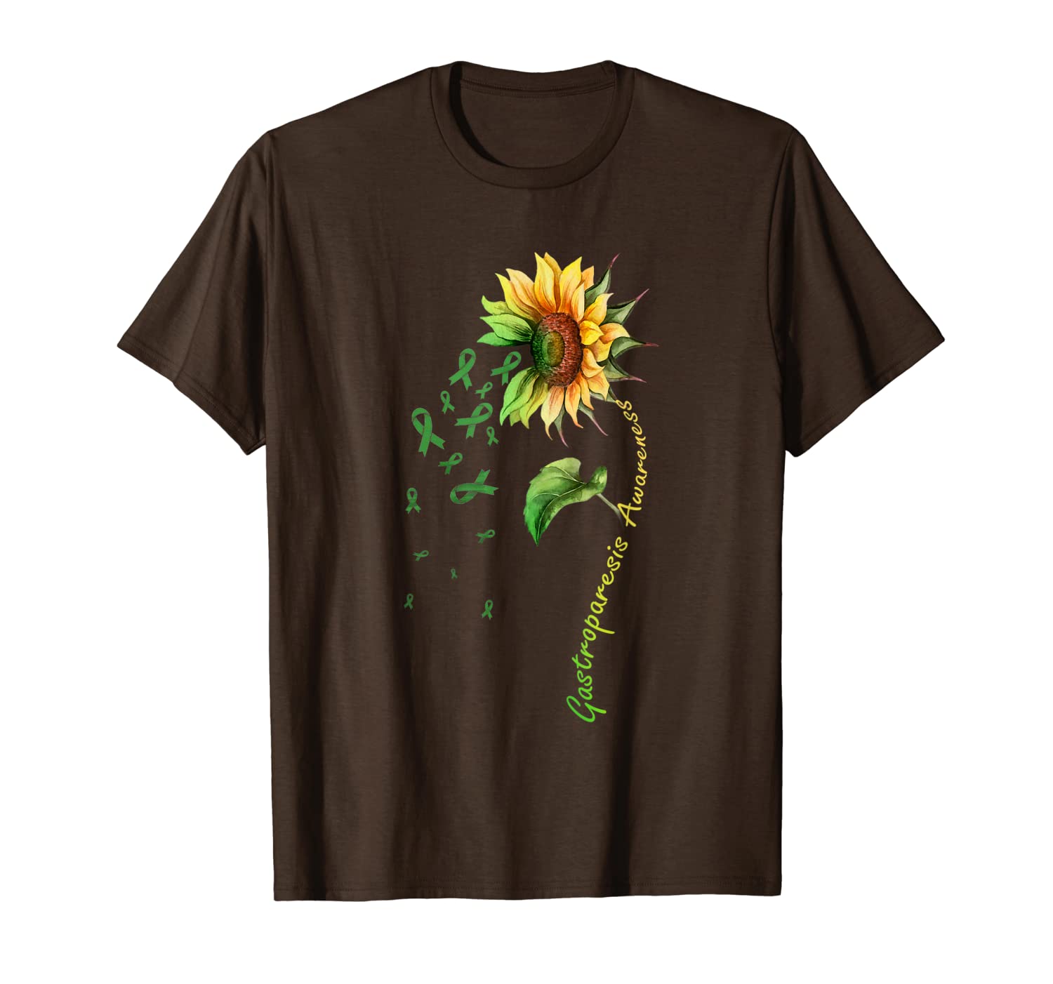 gastroparesis awareness sunflower shirt, White;black 
gastroparesis awareness sunflower shirt, White;black