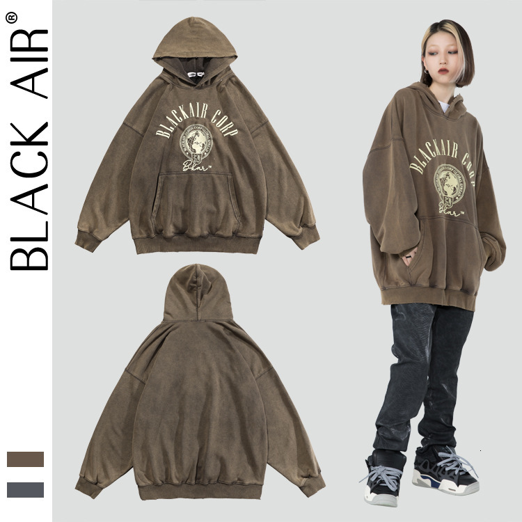 Blackair American street 2021 autumn and winter national tide oversize Vintage Embroidery hooded loose men's sweater, Yellow
Blackair American street 2021 autumn and winter national tide oversize Vintage Embroidery hooded loose men's sweater, Yellow